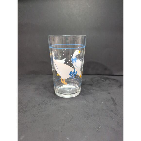 Morning Star Country Goose‎ Ducks Glass Jar, Vintage 5" Tumbler, Drinking Glass - Picture 3 of 9